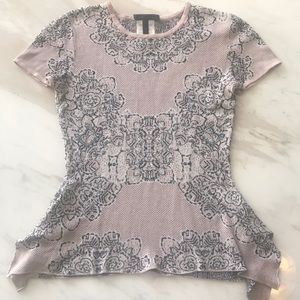BCBGMaxAzria Patterned Blouse - Small